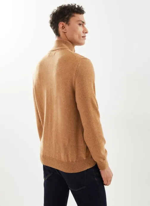      POLO RALPH LAUREN PULL DEMIZIP EN LAINE VIERGE LORYELLE  BRUIN   